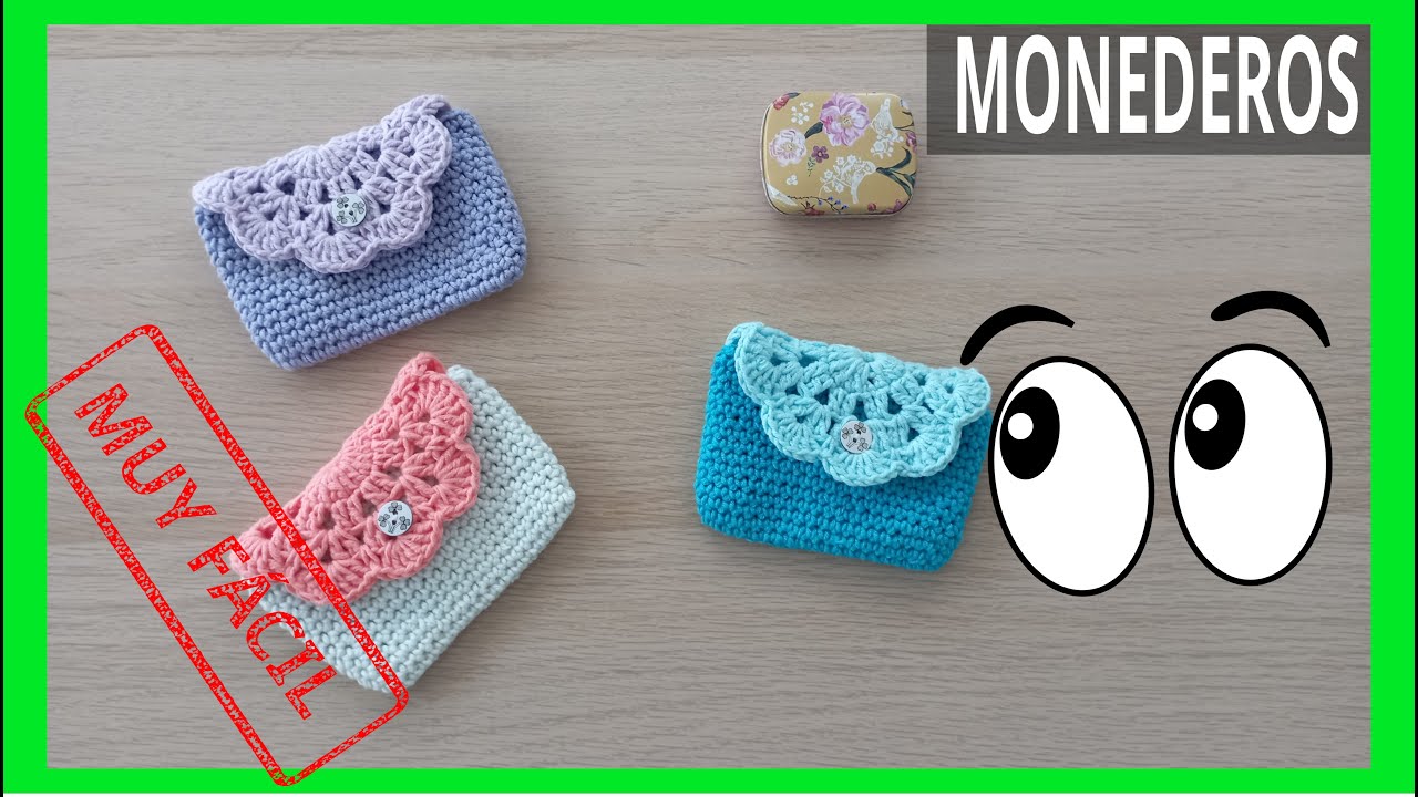 Como hacer en crochet o ganchillo: monederos