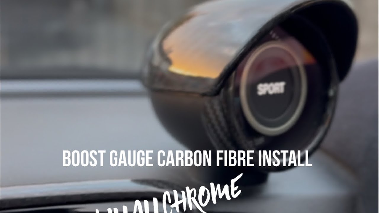 Genuine Carbon Boost Gauge Install - Abarth RHD models - KillAllChrome 500 595