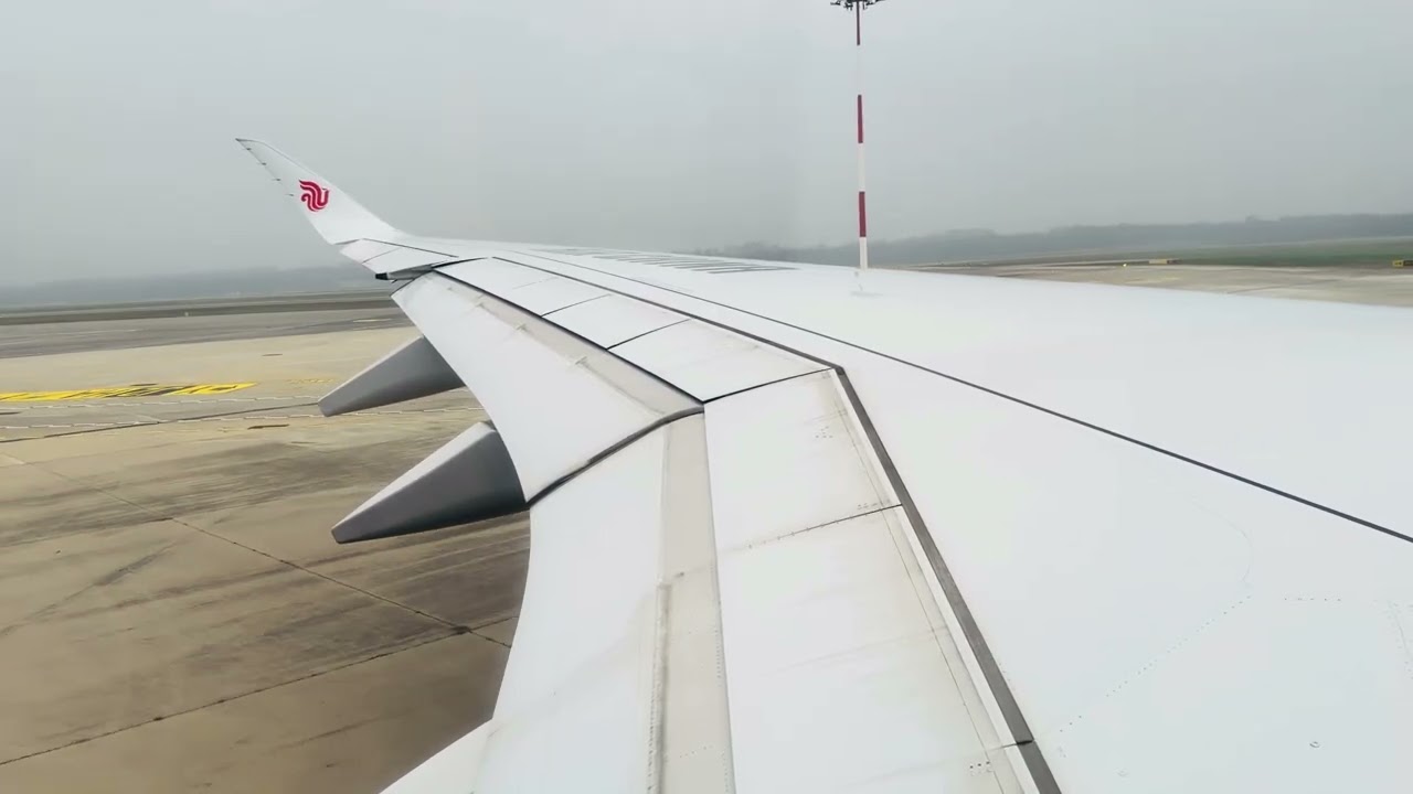 Air China A350-900 departing Milan Malpensa MPX international airport to Shanghai Pudong 