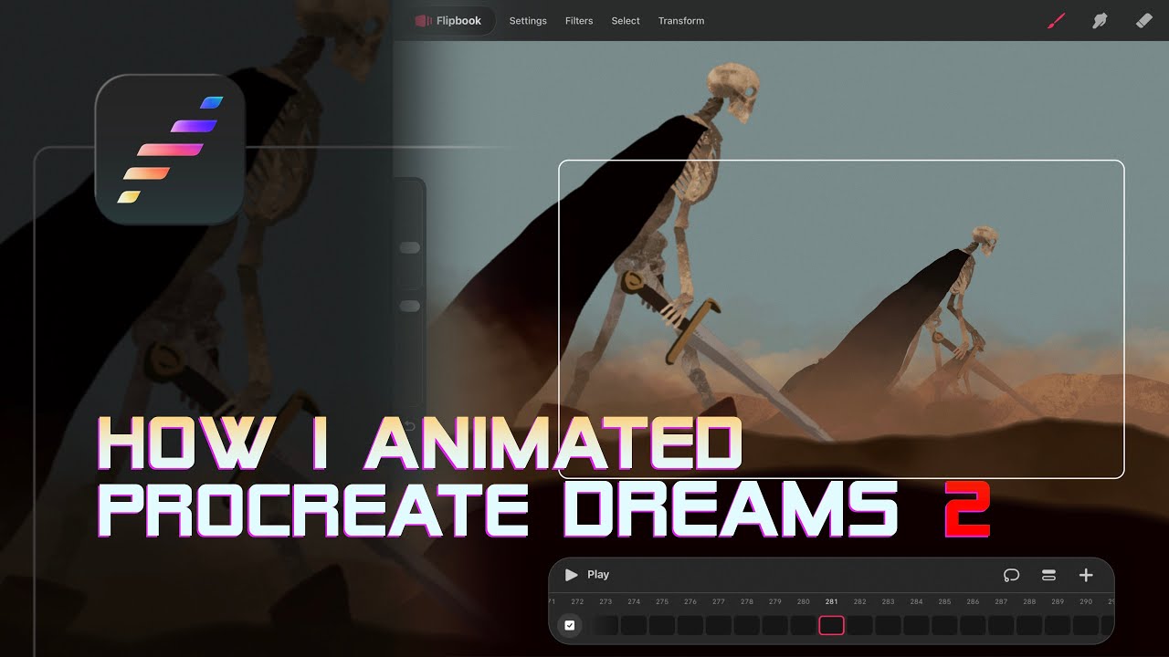 Как я создала анимацию в Procreate Dreams 2 (автор @enrirdf)