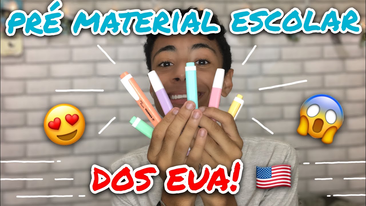 PRÉ MATERIAL ESCOLAR 2019 DOS EUA! 🇺🇸 | Gustax