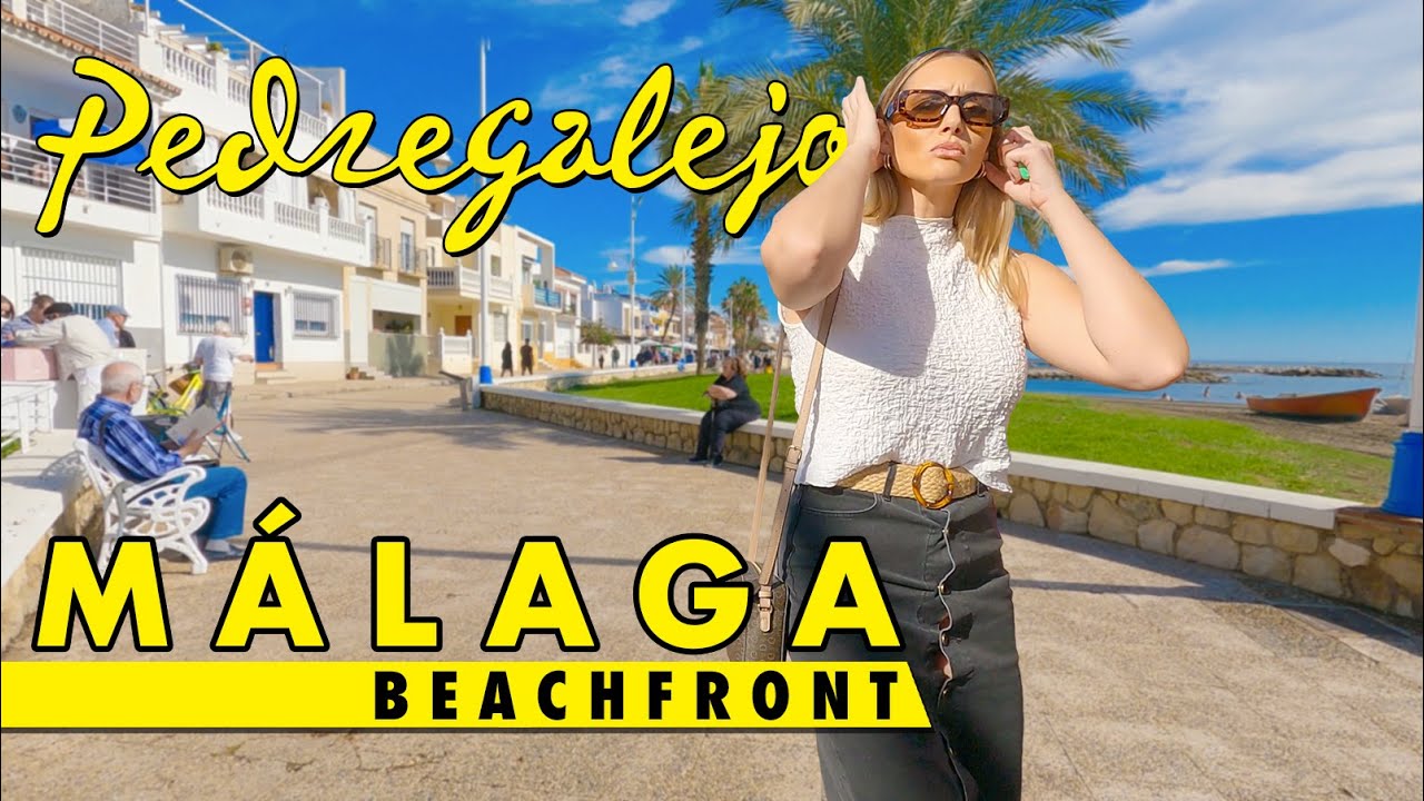 Málaga beachfront walk - November 2023 - Pedregalejo, Costa del Sol 4K immersive virtual tour