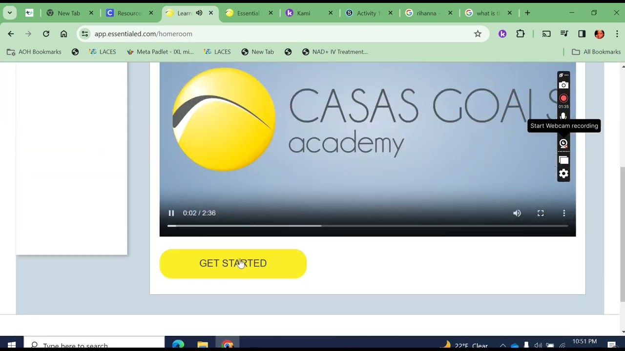 How to access a CASAS pre-assessment in Essential Ed for my NEDP/Level 5 Reading Students