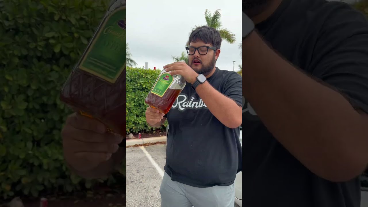 Drinking the first thing I find.. 😭🤮
