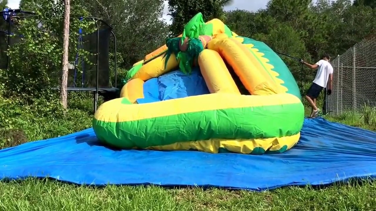 Deliver the 18 feet tall Topical waterslide