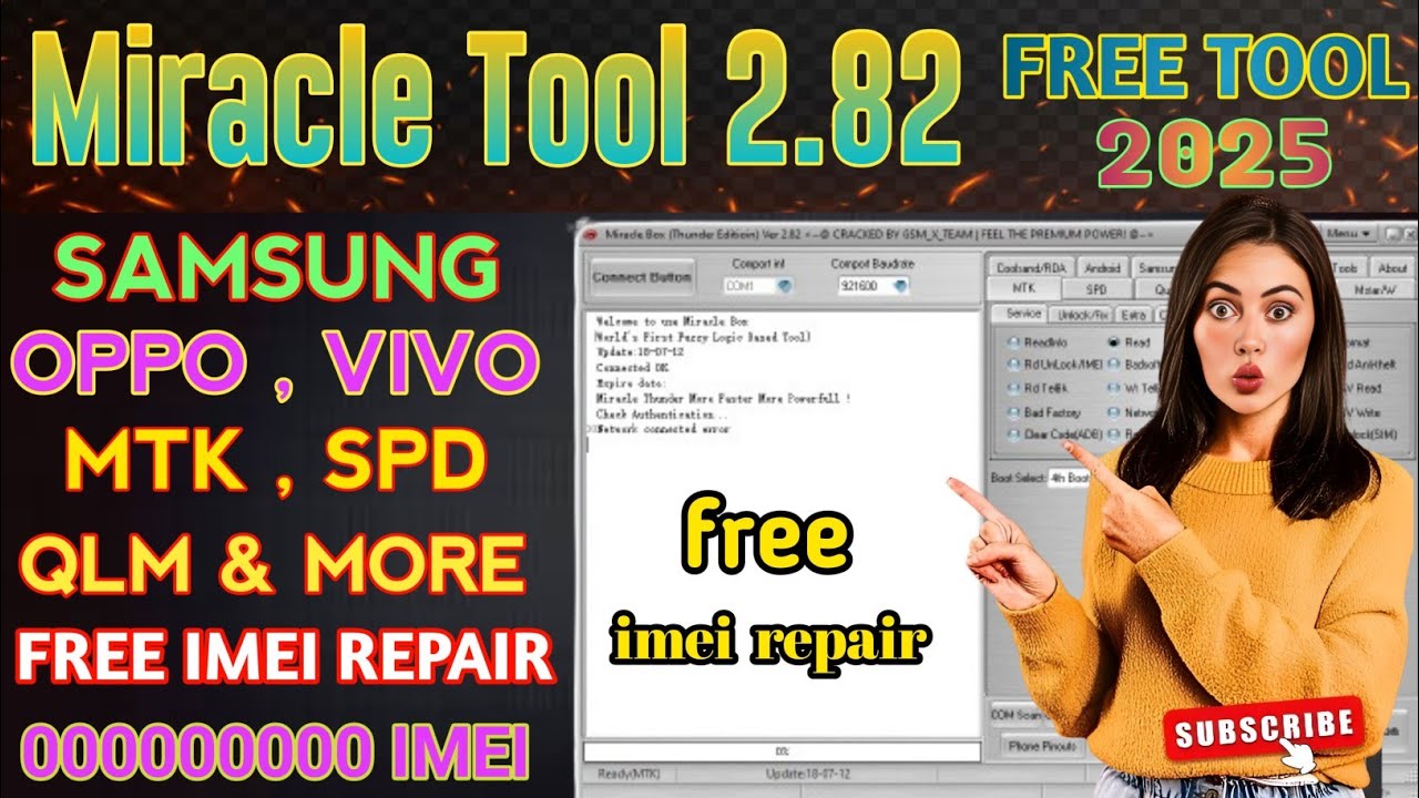 Miracle Thunder Tool v2.82 FREE 2025 | Download Miracle Box Setup Tool without Box – Latest 2025