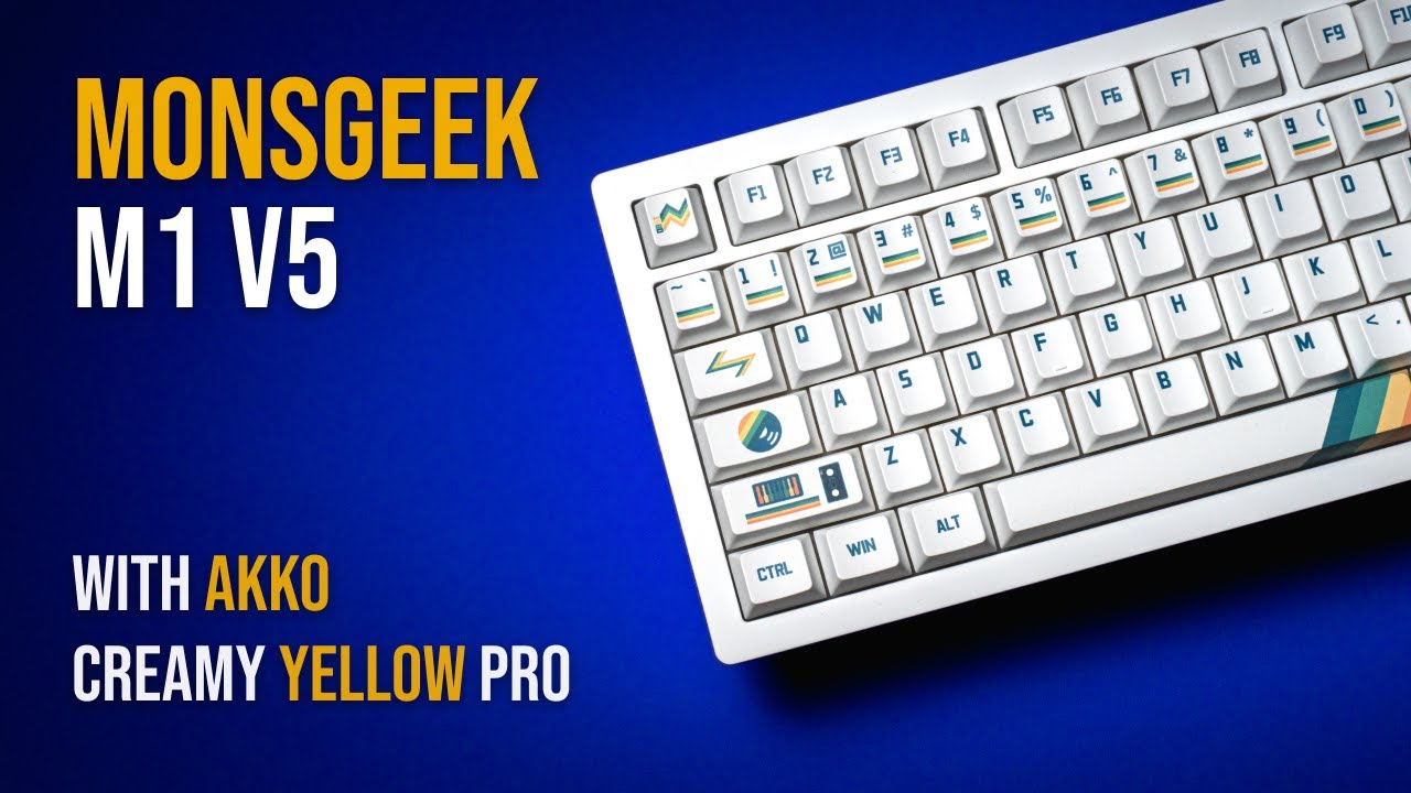 A budget keyboard | MonsGeek M1 V5 & AKKO Creamy Yellow Pro switches | Review & Sound Test