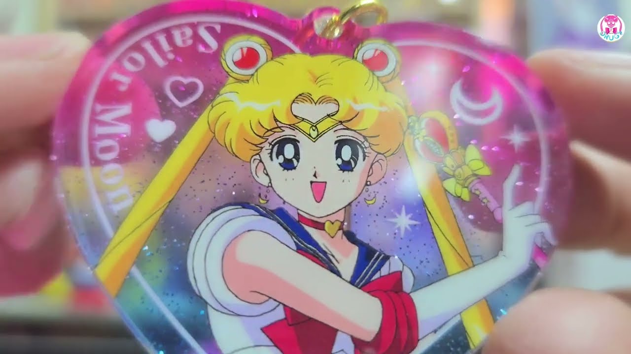 💀UNBOX | ハートラメアクリルキーホルダー | SAILOR MOON | 美少女戦士 | セーラームーン | 心型壓克力鑰匙扣 | Heart glitter acrylic keychain