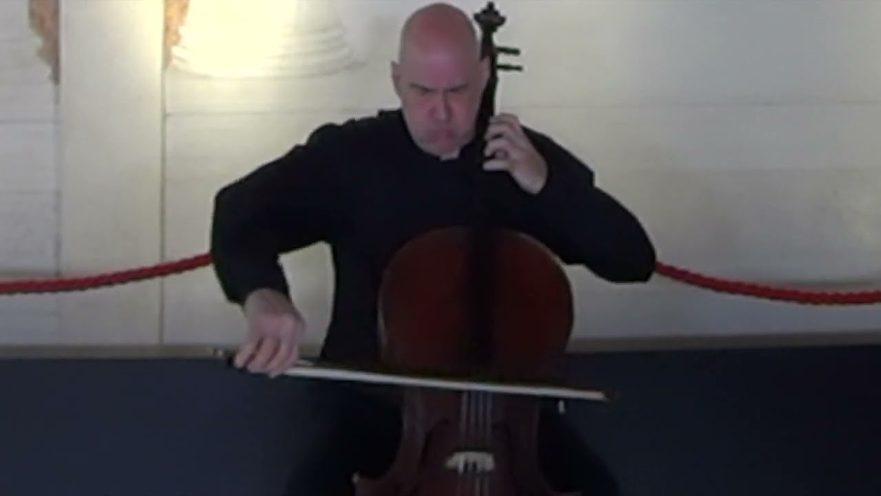 ALBENIZ TANGO op.165 cello LUCA PACCAGNELLA Estense Medieval Castle