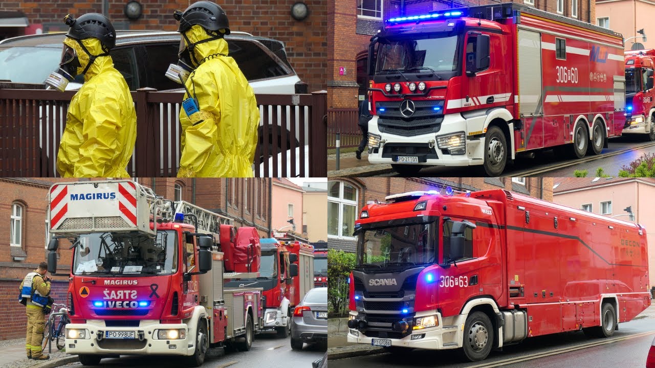 Nieznana substancja w szpitalu - W akcji grupa chemiczna i JRG 2 Poznań