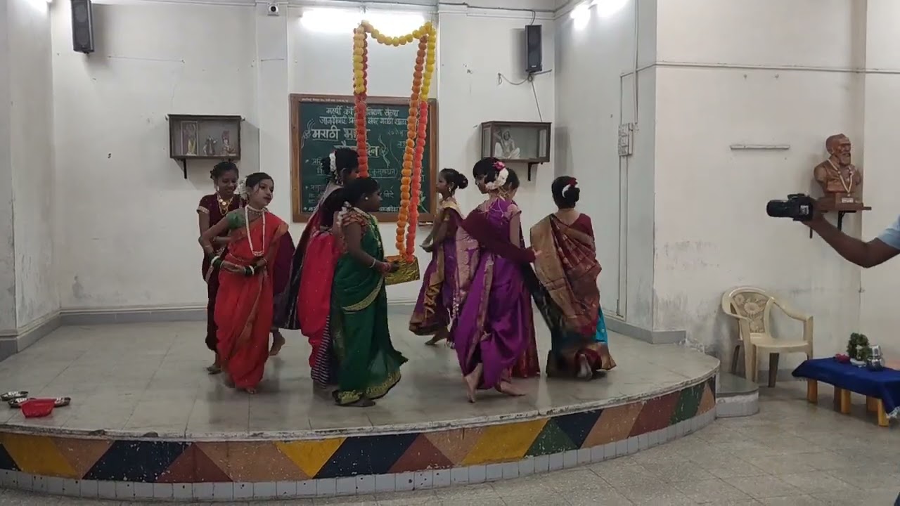 मराठी भाषा गौरव दिन# पाळणा# बाळ शिवाजीचा नृत्य# जानकीबाई शाळा#सातारा 