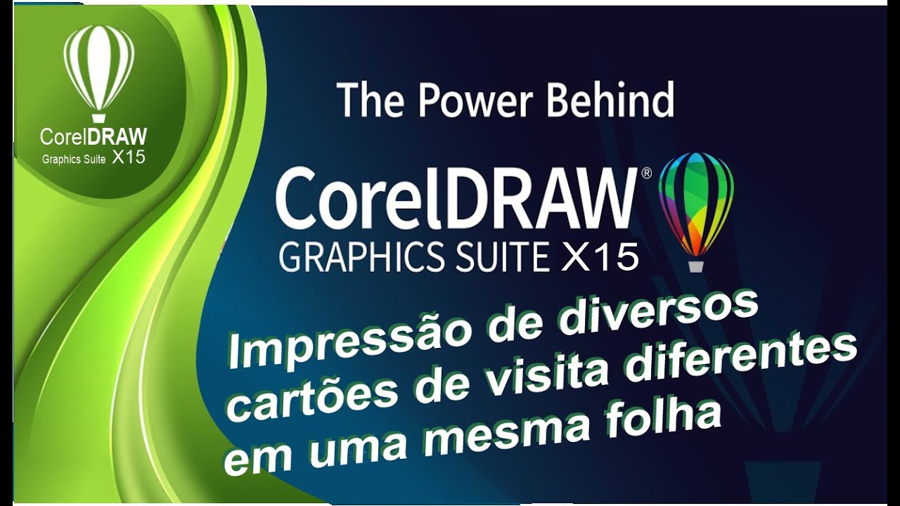 Corel Draw - Impressão de diversos cartões de visita  diferentes, em uma mesma folha para
