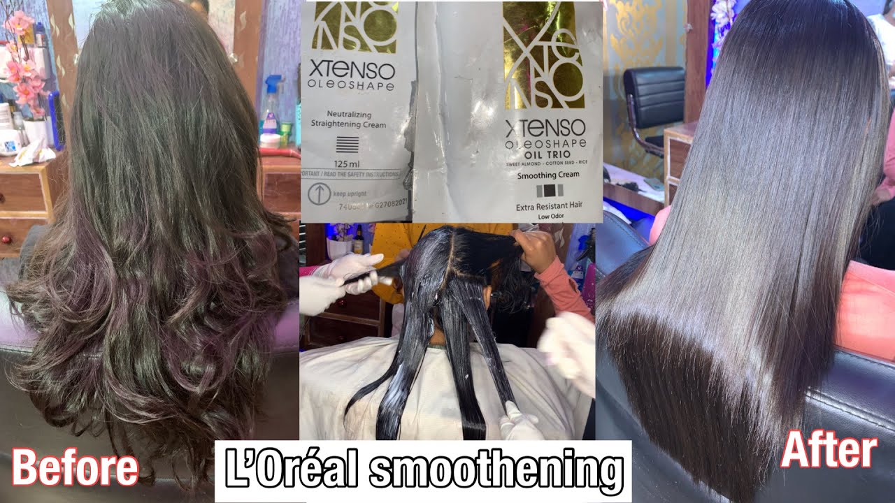 L’Oréal smoothening/Smoothening karne ka sahi tarika / Detail process of smoothening