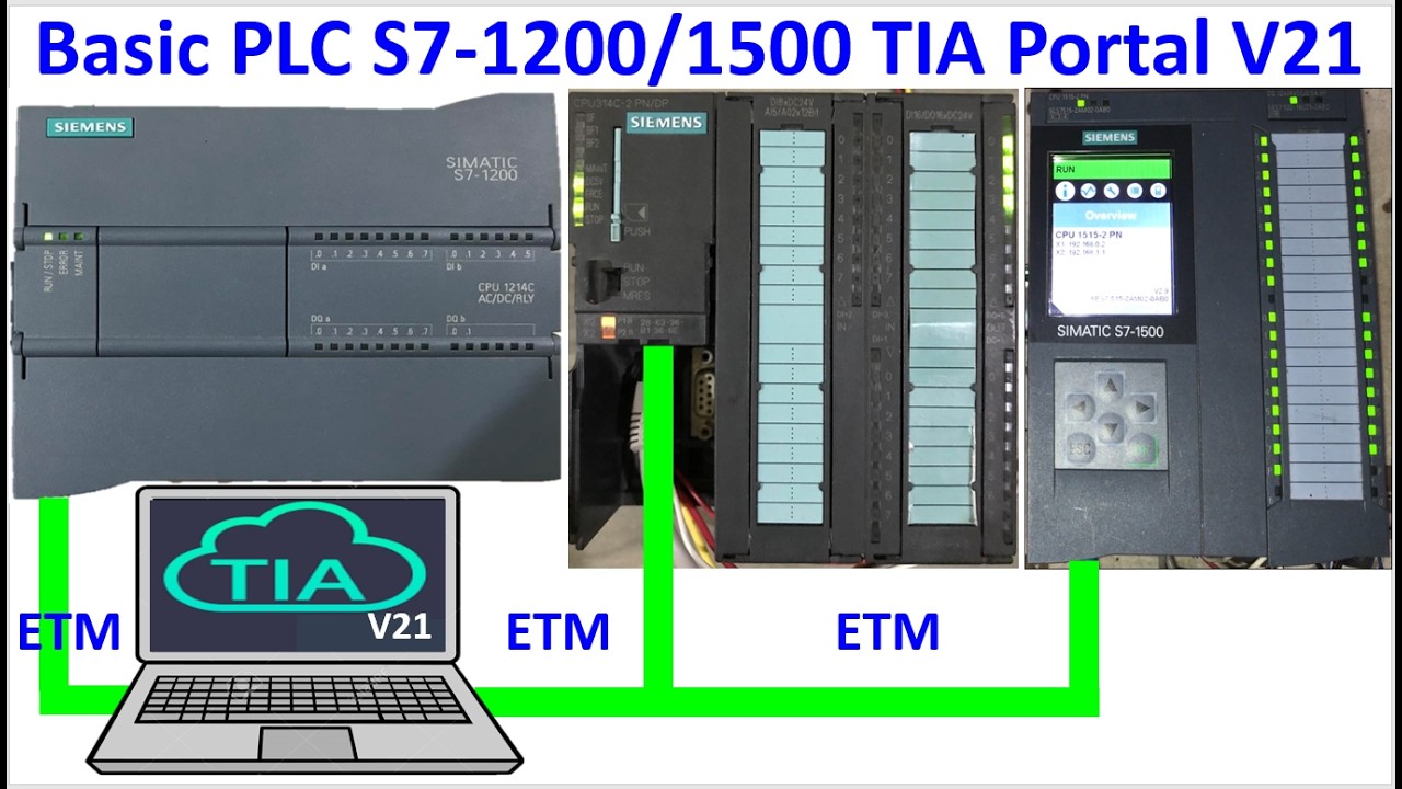 Very basic of PLC S7-1200/1500/300 with TIA Portal V21
