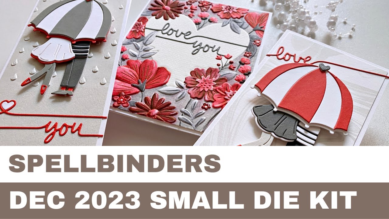 #266 Spellbinders December 2023 Small Die Kit & 3D Embossing Folder - Card Inspirations