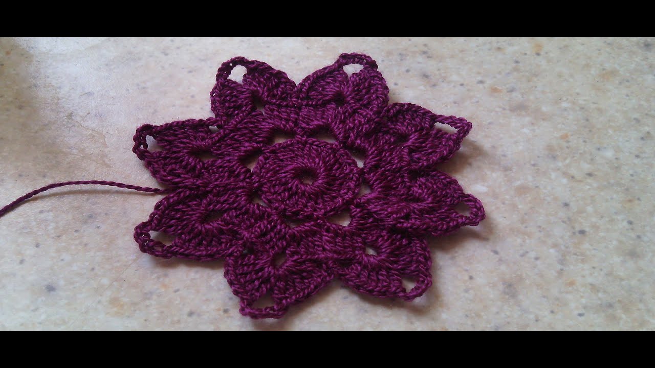 COMO HACER UNA FLOR EN CROCHET FACIL Y RAPIDO,  PASO A PASO
