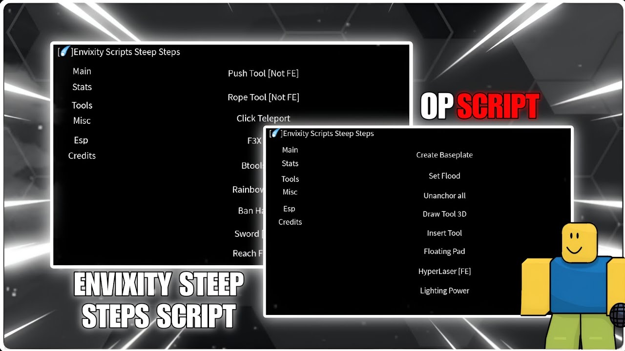Roblox Envixity Steep Steps Gui Script With OP Features 🔥 | Pastebin &bull; Fluxus, Arceus x, Delta, Kato