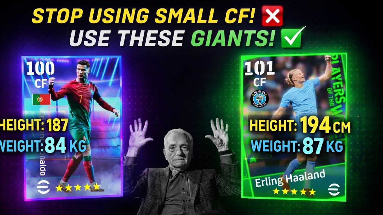 STOP Using Small CF! ❌ Use These GIANT Strikers in eFootball 2025 😱! #efootball #pes 