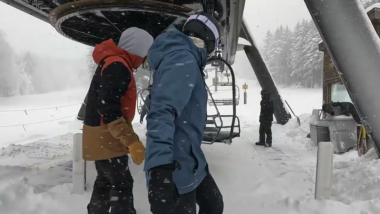 What an amazing powder day up at Snowshoe in West Virginia