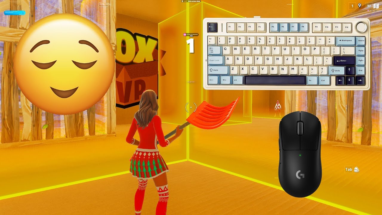 Aula F75 ASMR😴Box Fights🤩Satisfying Fortnite Keyboard Gameplay🏆4K Smooth 360 FPS