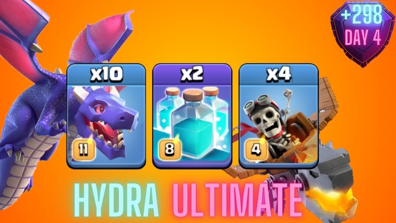 +298 | Hydra Ultimate Attack TH16 | Day 4 | Legend League 10/2024