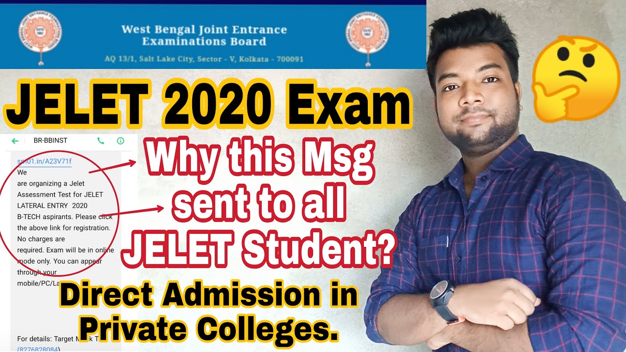JELET 2020 Online Examination . Have you Received any Message Regarding JELET Online Exam? Watch it.