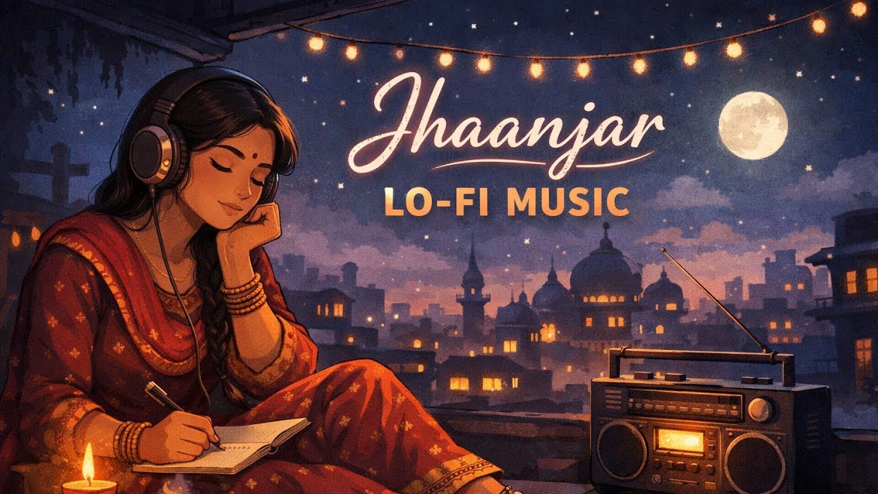 Jhaanjar Lo-Fi Music 🌙 Night Vibes | Relaxing Indian LoFi Beats to Chill & Study