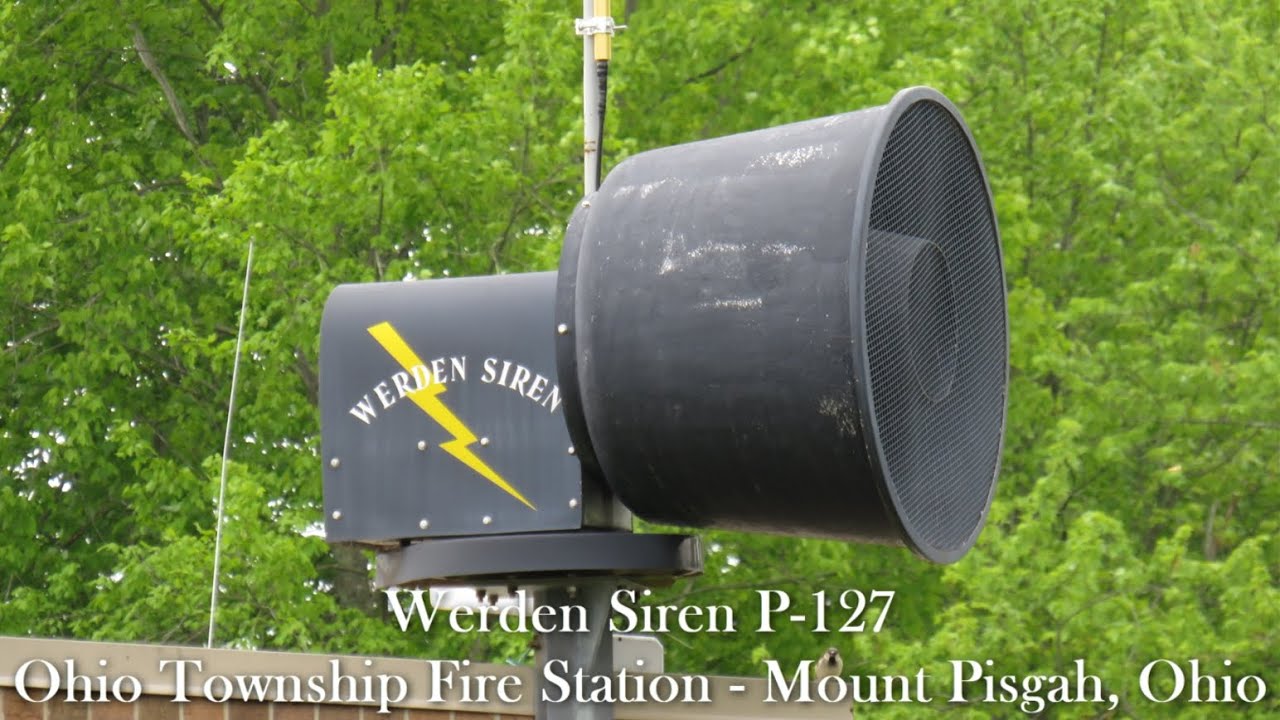 Werden Siren P-127 Siren Test | Full Alert | Mount Pisgah, OH | 5/5/21