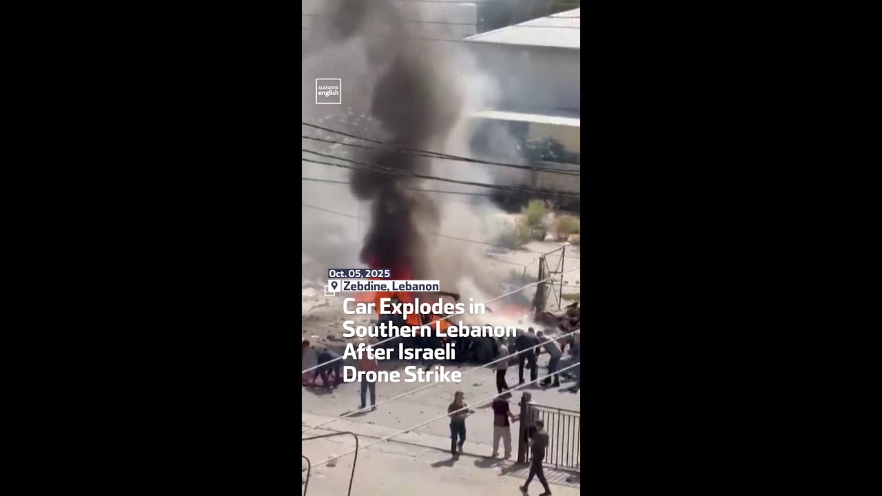 Car Explodes in Southern Lebanon After Israeli Drone Strike