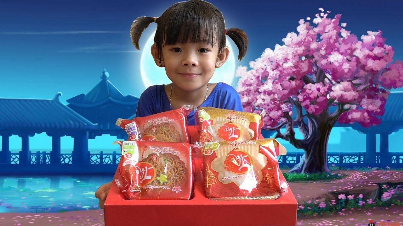 Siêu Nhân Tân An Đi Mua Và Thưởng Thức Bánh Trung Thu ❤ AnAn ToysReview TV ❤