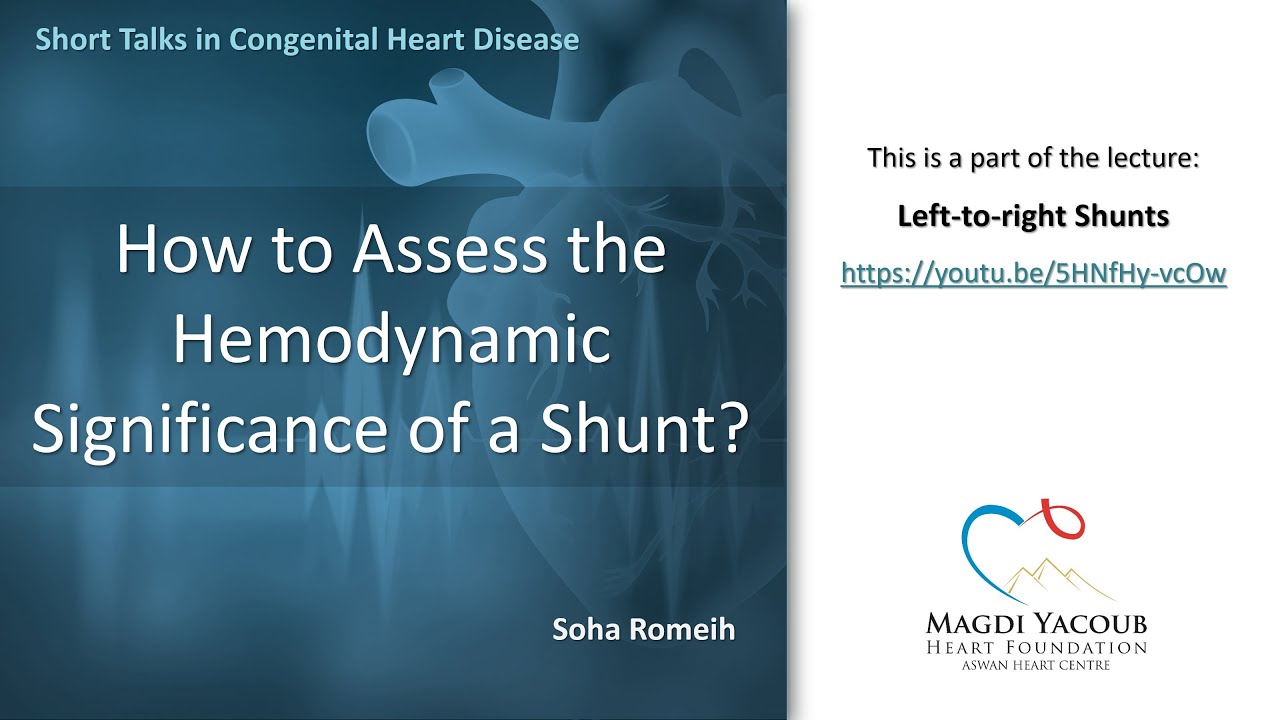 How to Assess the Hemodynamic Significance of a Shunt? - Soha Romeih