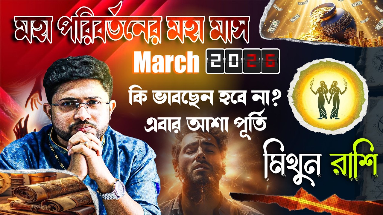 মিথুন রাশি (GEMINI)। March 2026 মহা পরিবর্তনের মহা মাস ।