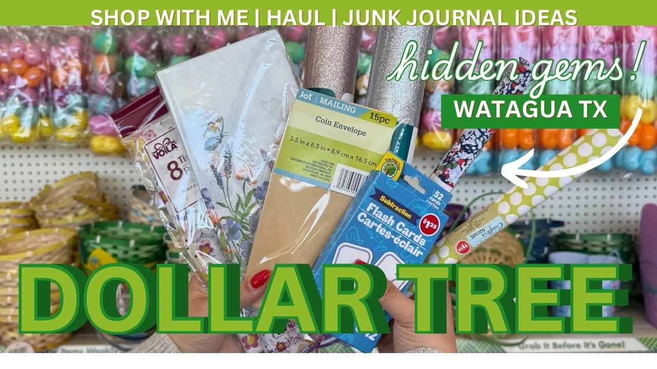 🤫 Shhh… Don’t Sleep on These Dollar Tree Junk Journal Finds! #dollartreefinds