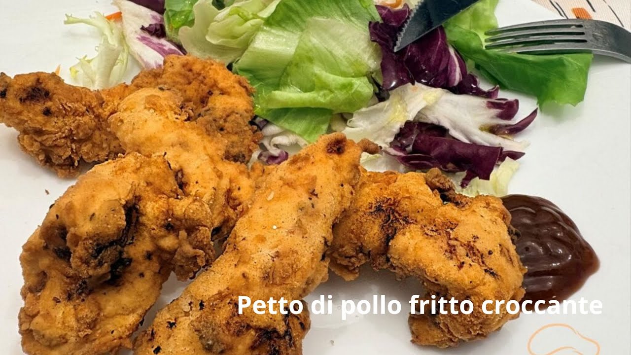 Petto di pollo fritto croccante
