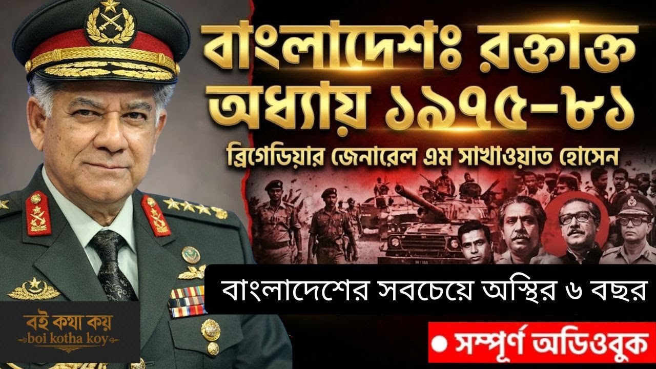 বাংলাদেশঃ রক্তাক্ত অধ্যায় 1975–81 | Brig Gen M Sakhawat Hossain | Most Unstable 6 Year of Bangladesh