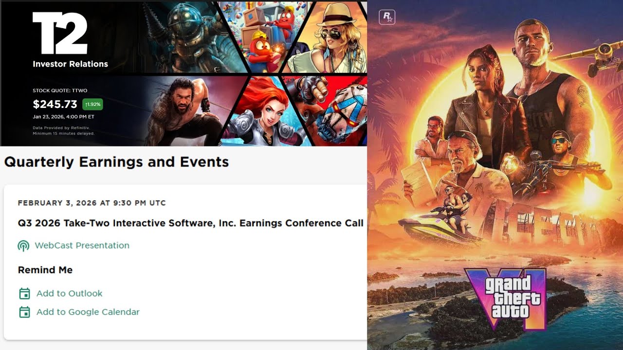 Take Two Earnings Call Tomorrow on Feb 3 - GTA 6 NEWS?