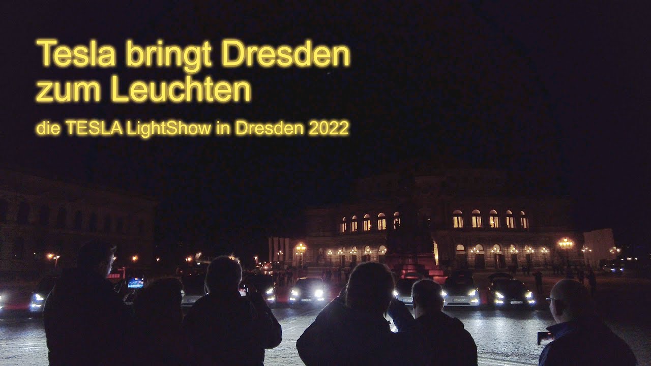 TESLA LightShow in Dresden 2022 - der Zusammenschnitt