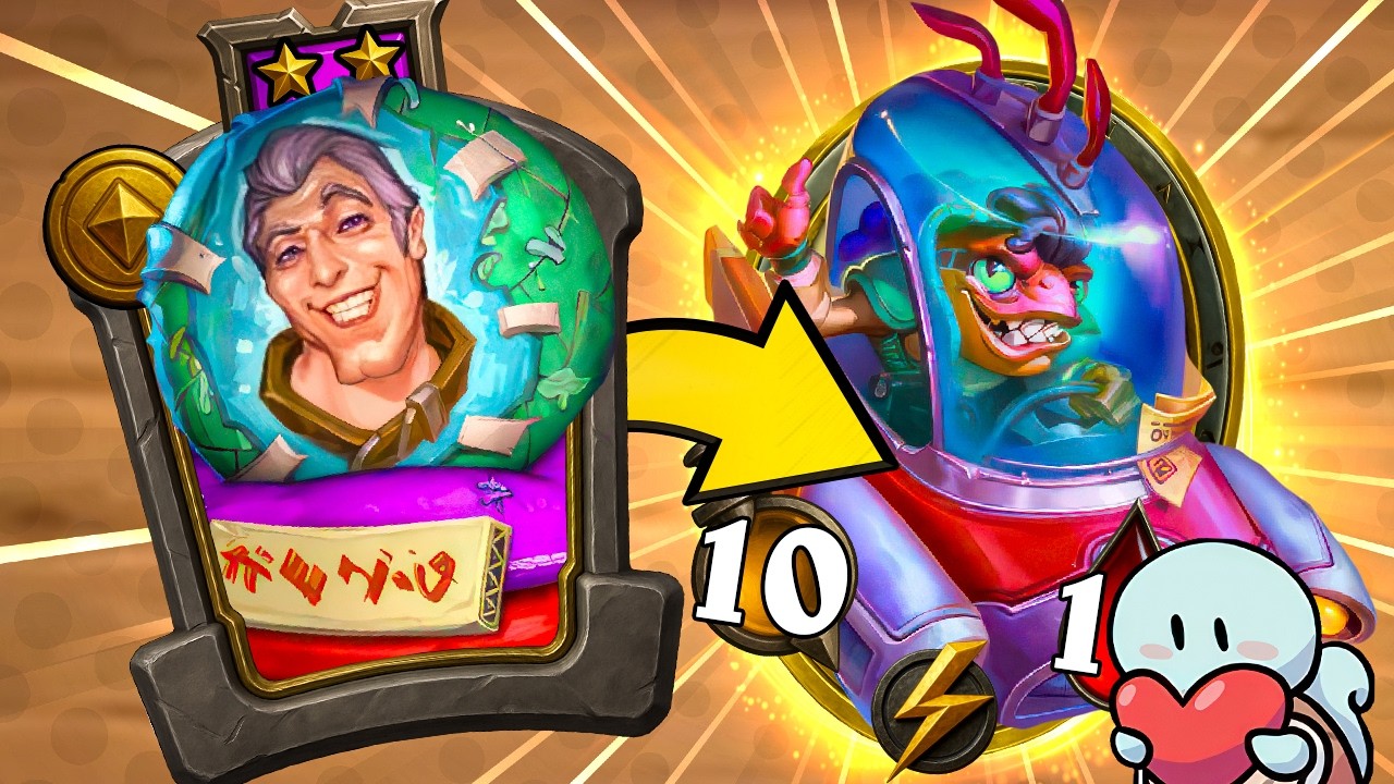 FREE WIN From Wisdomball! | Hearthstone Battlegrounds
