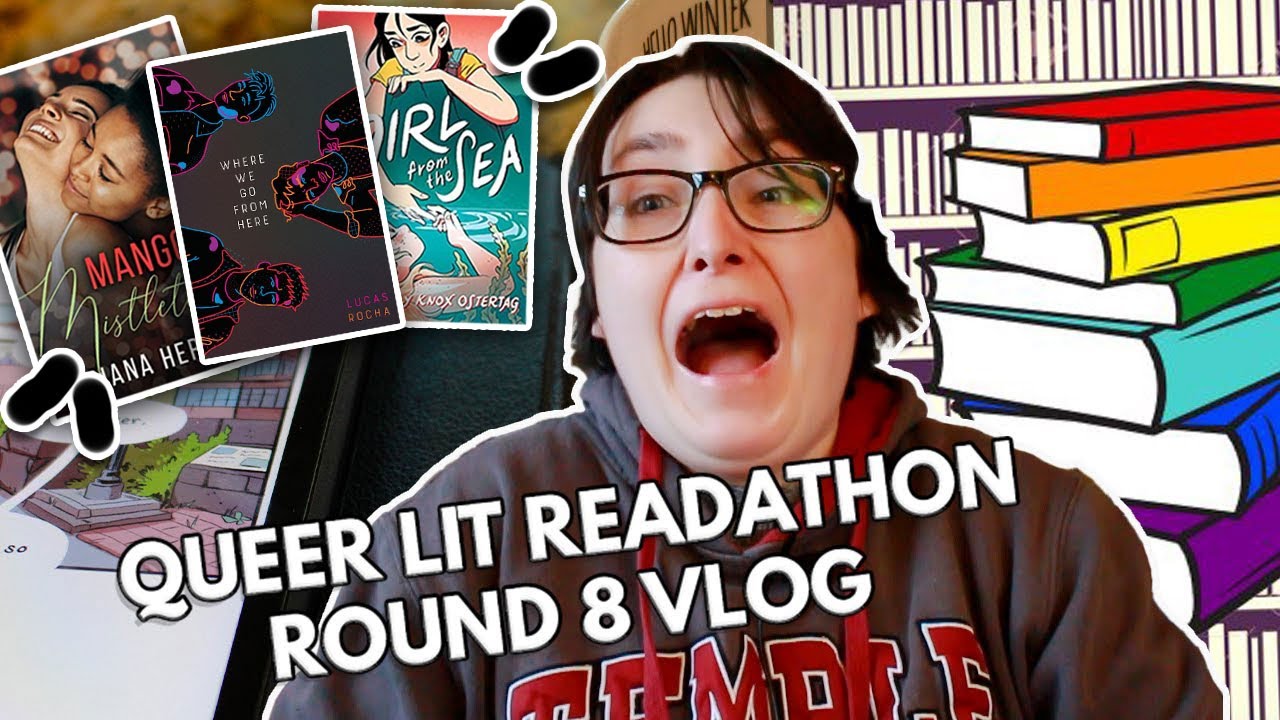 READING FOUR QUEER BOOKS IN A WEEK! 🌈🌈 | Queer Lit Readathon Round 8 Reading Vlog [CC]