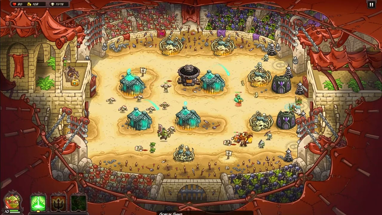 Kingdom Rush Vengeance Impossible Hero Challenge - 36. The Grand Arena Campaign - Veruk