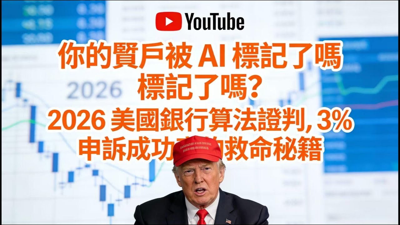 你的账户被 AI 标记了吗？2026 美国银行算法误判，3% 申诉成功率的救命秘籍