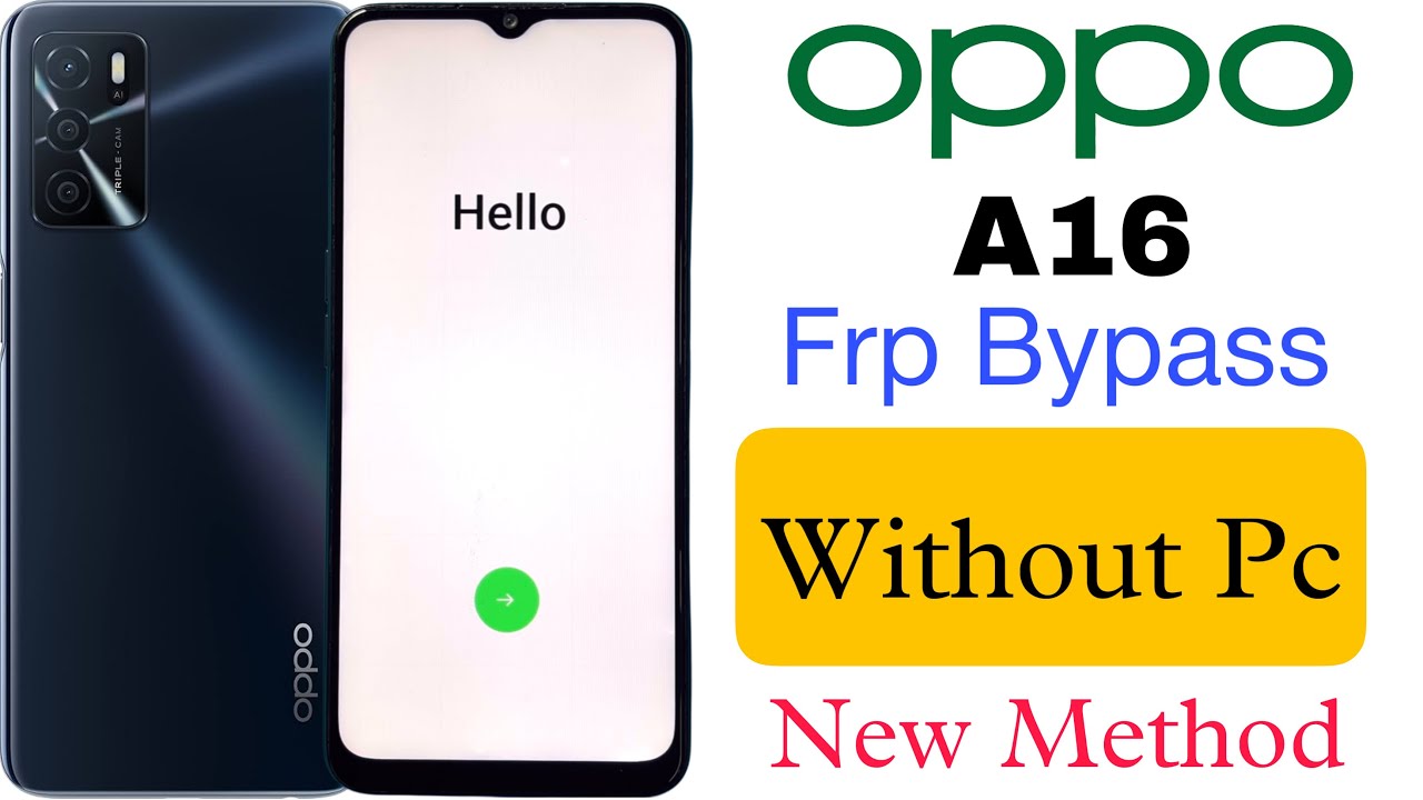 Oppo A16 Frp Bypass | Without Pc | Google Account Unlock - Letest Security New Method 2026