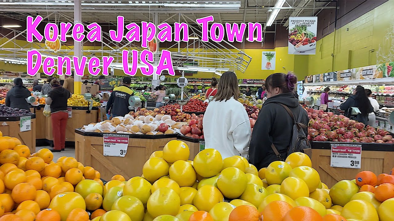 🛍️ Korea Japan Town DAISO, HMart Denver USA 4K