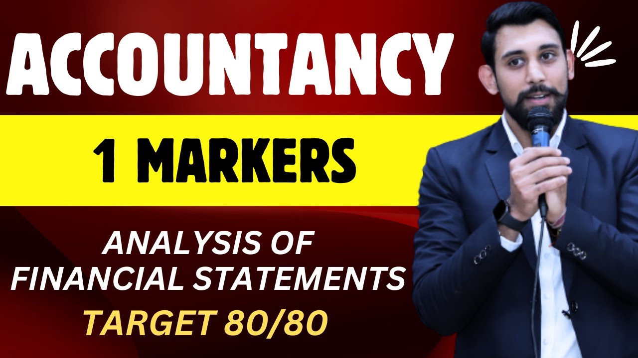 Financial Statement Analysis - MCQ'S | 1 MARKERS | Target 80/80 Accountancy