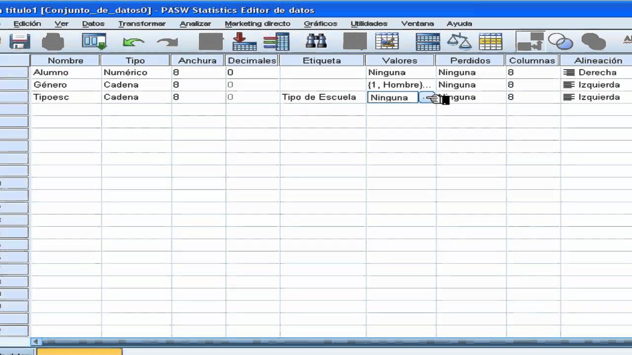 Crear Archivo de Datos SPSS 18 - Jesús E. Pulido