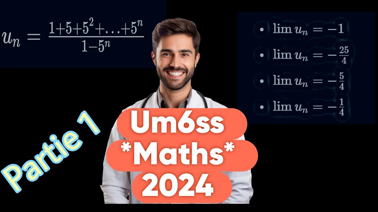 Concours Um6ss 2024 * Mathématiques * Partie 1