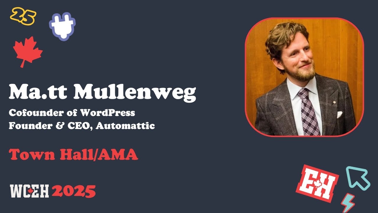 WordCamp Canada 2025 - Ma.tt Mullenweg 