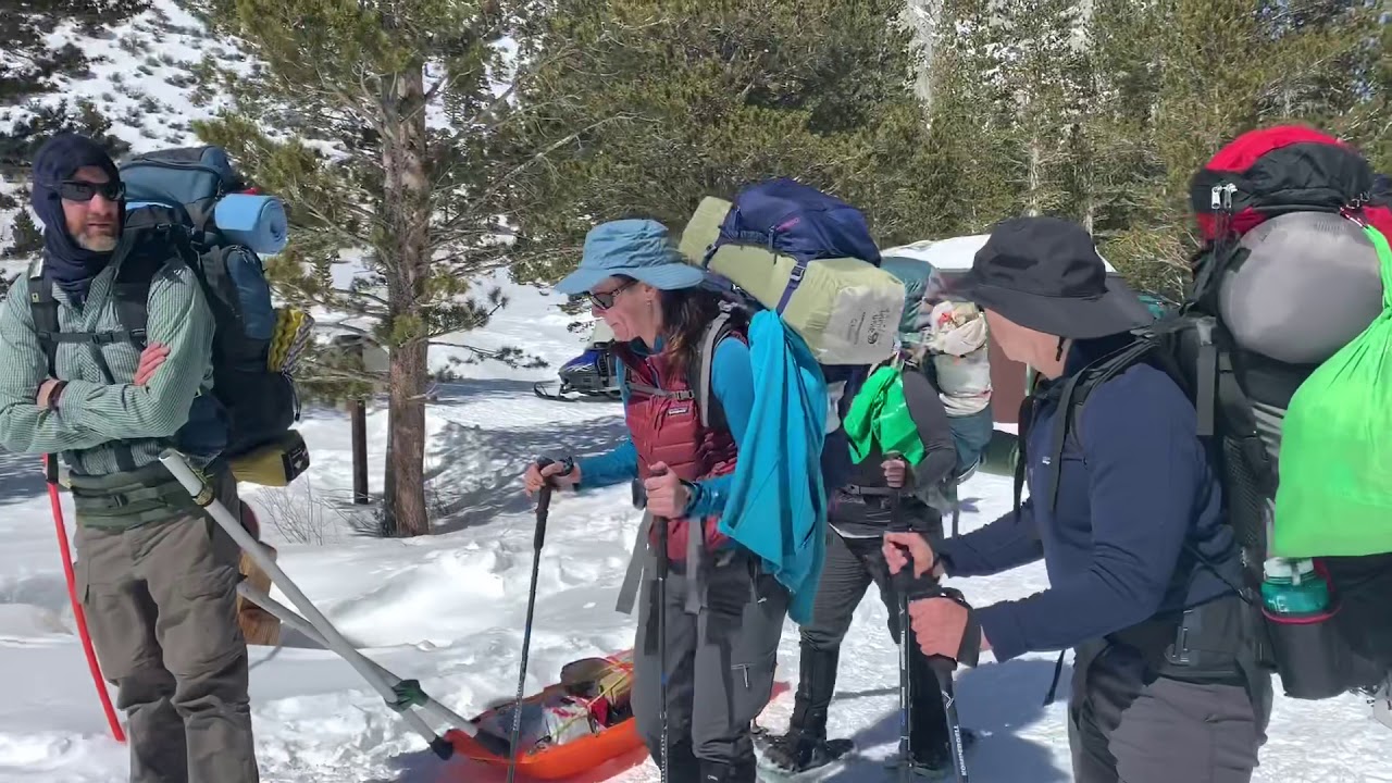 Snow Camping in the Eastern Sierra - winter backpacking at Rock Creek Lake