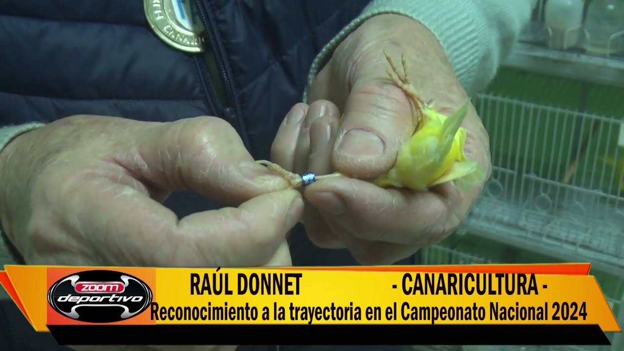 RAÚL DONNET  - CANARICULTURA - RECONOCIMIENTO A LA TRAYECTORIA EN EL CAMPEONATO NACIONAL 2024