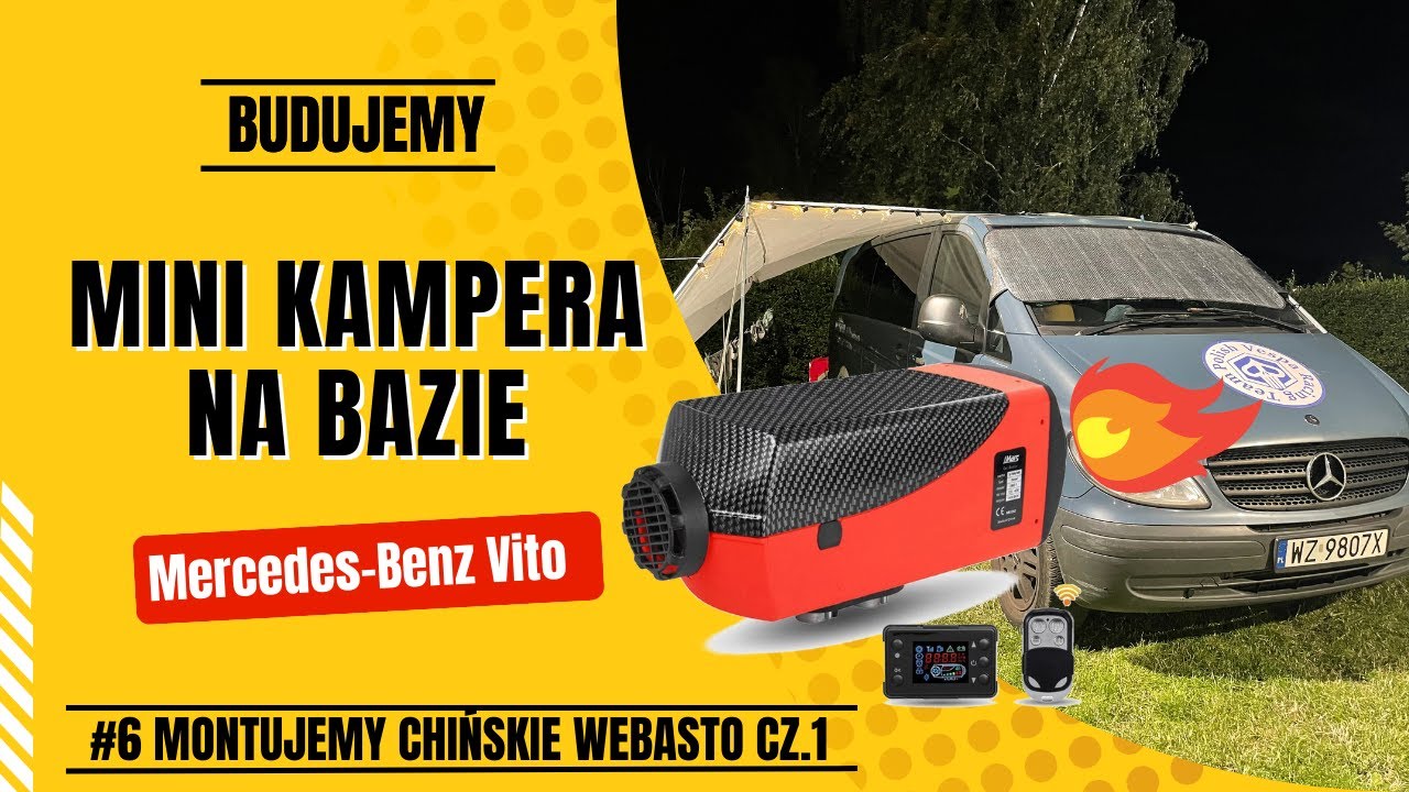 Mercedes Benz Vito będzie ciepło !!!  Czyli montujemy Webastocz.1 #webasto #kamper #vanlife #vito